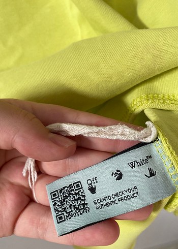 Off-White OFF-WHİTE Sarı Oversize Basic Tişört