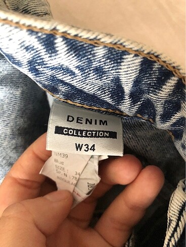 34 Beden mavi Renk DEFACTO KOT ETEK