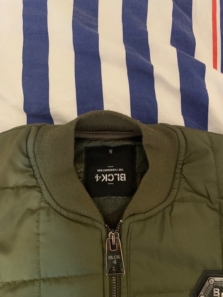 Erkek Çocuk Haki Fermuarlı Street Wear Ceket - Görsel 2