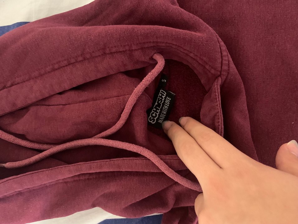 Bordo Kapüşonlu Fermuarlı Sweatshirt - Görsel 2