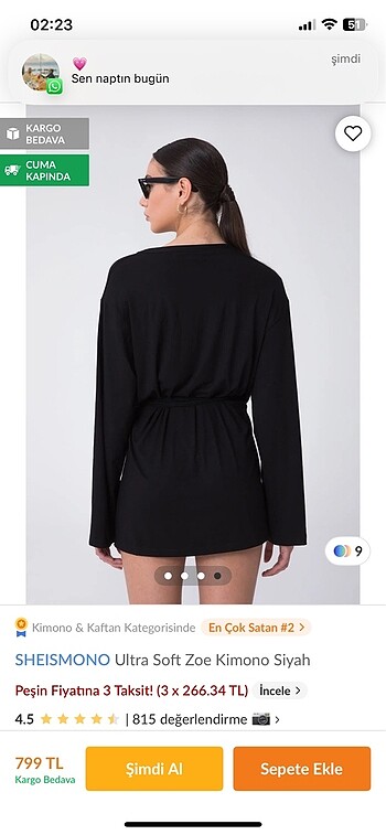 m Beden Etiketli kimono