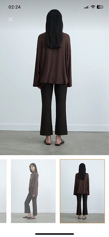 40 Beden kahverengi Renk Suud Collection bluz