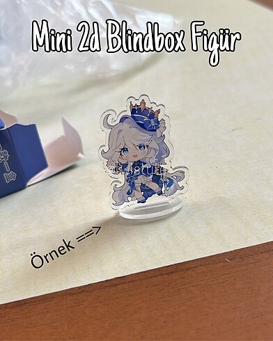 Beden Renk Genshin Impact 2D Blindbox Figür