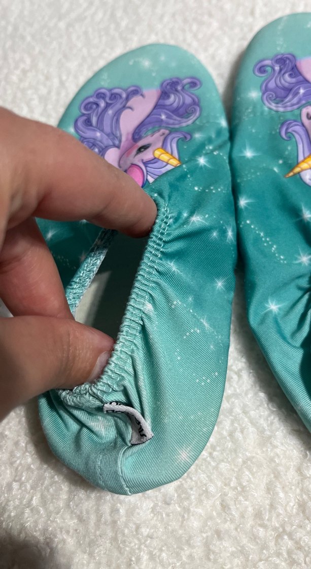 Kız Çocuk Turkuaz Unicorn Desenli deniz ayakkabısı - Görsel 3