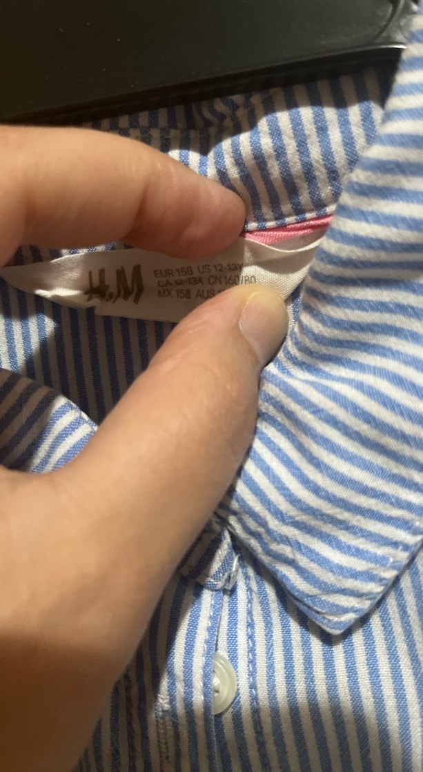 Mavi Çizgili Kolsuz Pamuklu Gömlek - Görsel 2