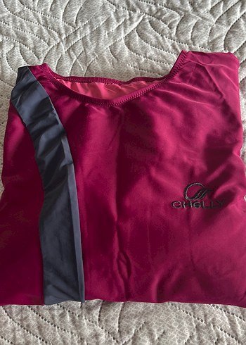 Bordo Uzun Kollu Drapeli Kadın haşema - Görsel 10