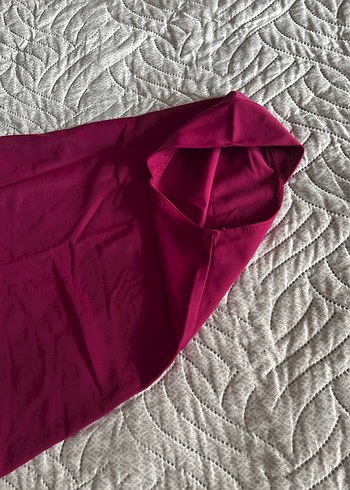 Bordo Uzun Kollu Drapeli Kadın haşema - Görsel 9