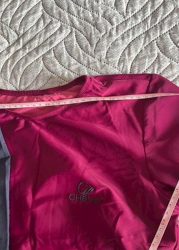 Bordo Uzun Kollu Drapeli Kadın haşema - Görsel 4