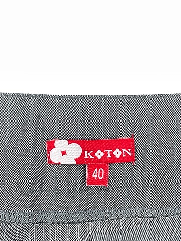 40 Beden gri Renk Koton Mini Etek %70 İndirimli.