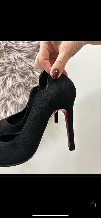 Diğer Siyah Süet kadın topuklu Stiletto