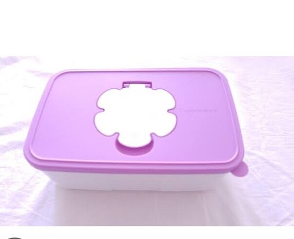TUPPERWARE: ıslak medin kutusu Lila renk.