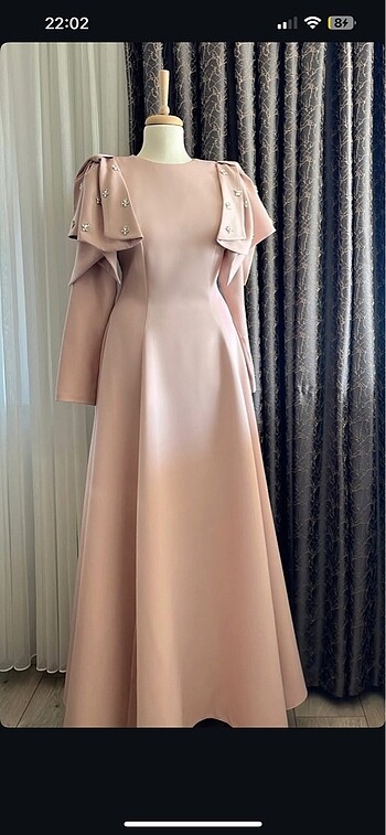 Pudra zarif abiye - Görsel 4