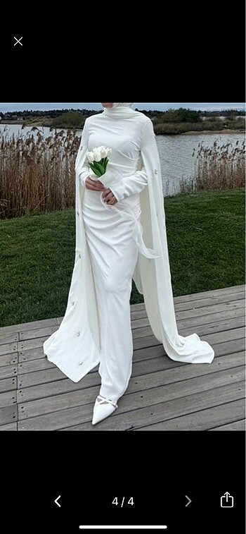 Satılık tesettür Nikah elbisesi - Görsel 2