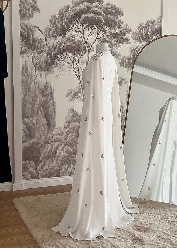 Satılık tesettür Nikah elbisesi - Görsel 3