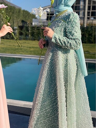 Tesettür abiye incili - Görsel 4