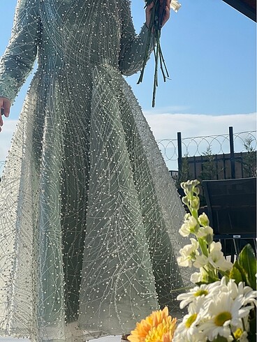 Tesettür abiye incili - Görsel 3