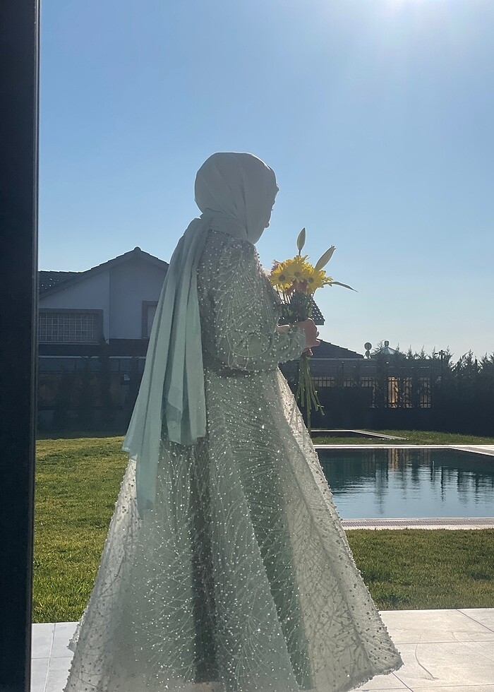 Tesettür abiye incili - Görsel 2