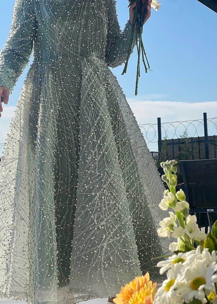 Tesettür abiye incili - Görsel 3