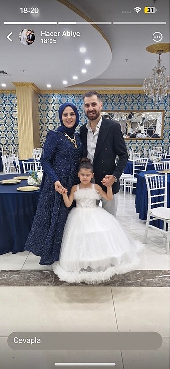 Tesettür taşlı abiye - Görsel 4