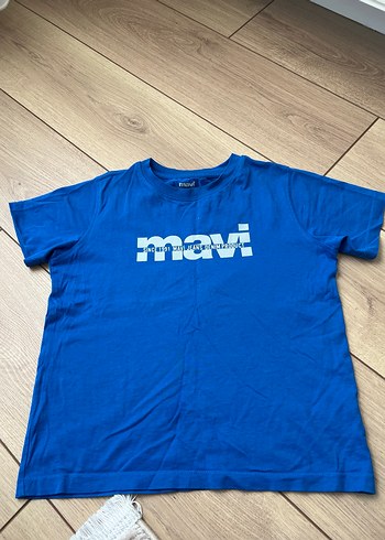 Mavi 3 tane 9 10 yaş tişört - Görsel 2