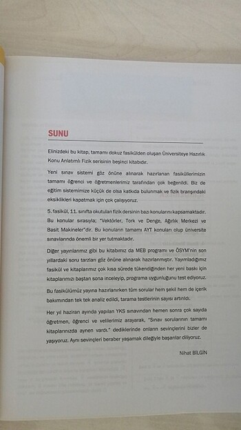  Beden Renk nihat bilgin fizik fasikülü 5