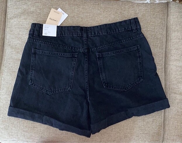 Mango Mom-fit kot şort