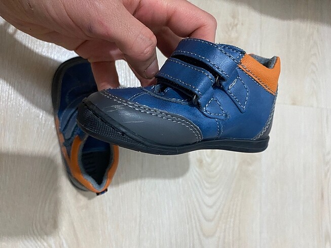 22 Beden Bebek deri bot ayakkabı