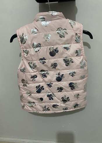 Kız Çocuk Pembe Kürklü Desenli Yelek - Görsel 5