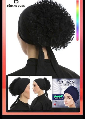 Kadın Çok Renkli Fırfırlı Saç Aksesuarı - Görsel 2