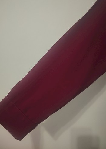 Bordo Uzun Kollu Fermuarlı Kadın Tunik - Görsel 4