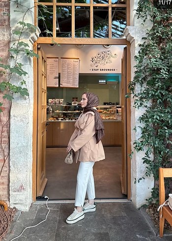 Camel Midi Trençkot - Görsel 3