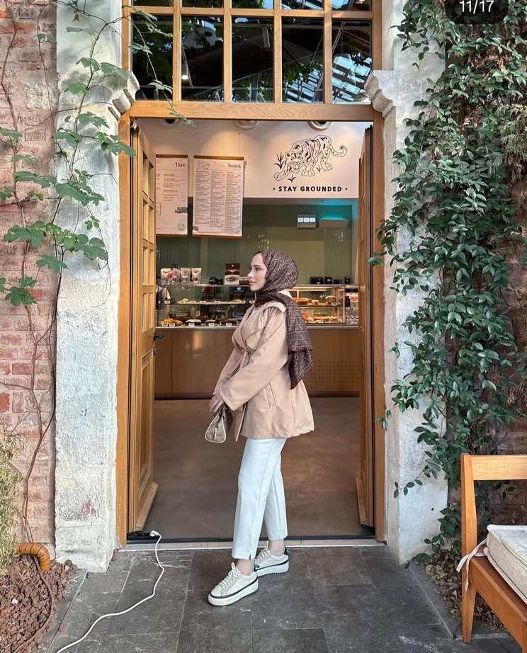 Camel Midi Trençkot - Görsel 3