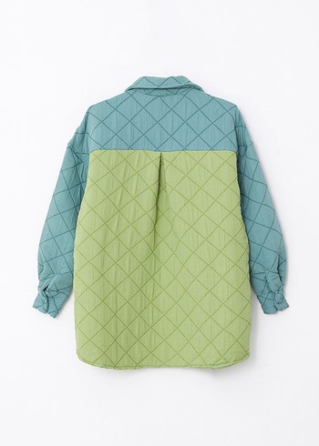 Düğmeli Pastel Renkli Kadın Mont - Görsel 2