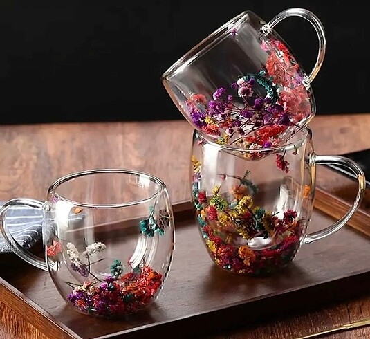 Çift Cidarlı Borasilikat Cam Bardak 250ml