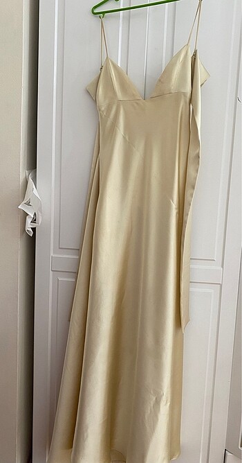 Zara Butter yellow zara elbise