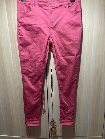 Pantalon yeni pembe 46 beden