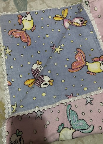 Nakışlı Pembe Çocuk Battaniyesi temiz - Görsel 2