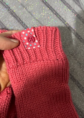 Kırmızı Örgü Kadın Eldiveni - Görsel 3
