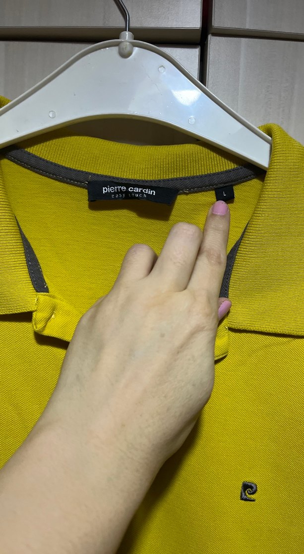 Erkek Sarı Polo Yaka Kısa Kollu Tişört yeni - Görsel 2