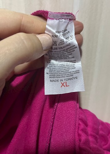 Kadın Parlak Pembe Rahat Eşofman Altı yeni - Görsel 3