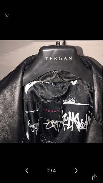 Tergan Siyah Tergan Deri Ceket