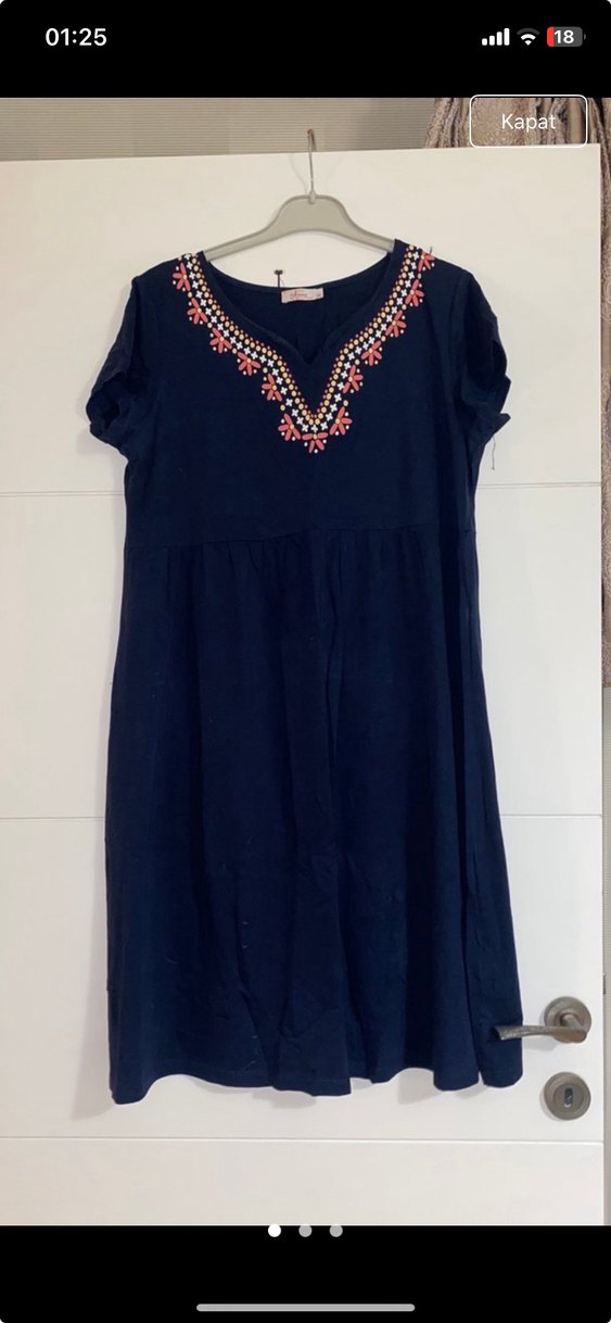 Günlük Uzun Kadın Elbisesi - Görsel 2