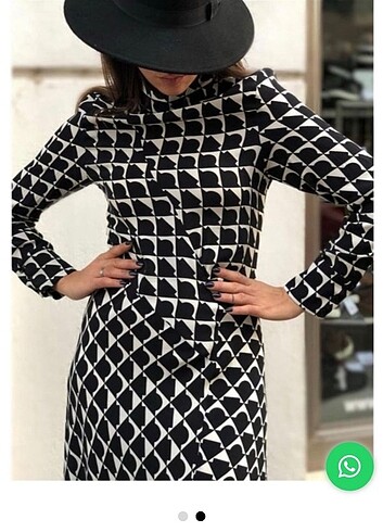 Diğer Asimetrik desenli uzun elbise