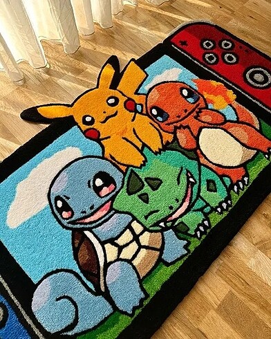  Beden çeşitli Renk Pokemon halı