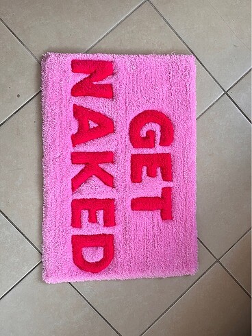 Pembe Get naked banyo paspası - Görsel 2