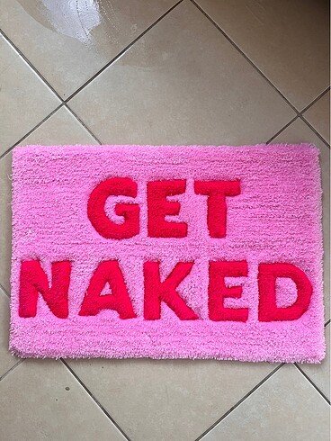 Pembe Get naked banyo paspası - Görsel 3