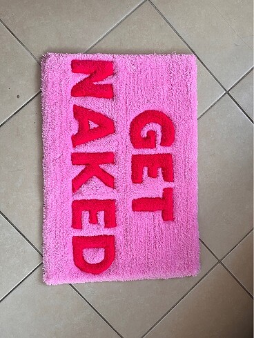 Pembe Get naked banyo paspası - Görsel 5
