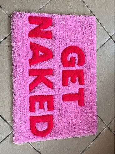 Pembe Get naked banyo paspası - Görsel 4