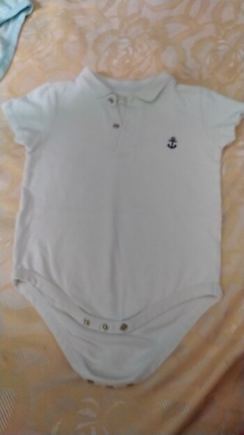 3 ürün bir arada Badi tişört beyaz yakali  su yeşili çizgili bad - Görsel 7