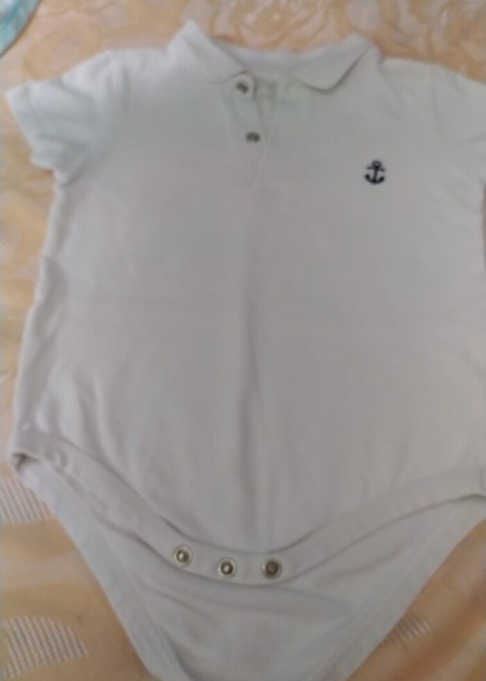 3 ürün bir arada Badi tişört beyaz yakali  su yeşili çizgili bad - Görsel 5